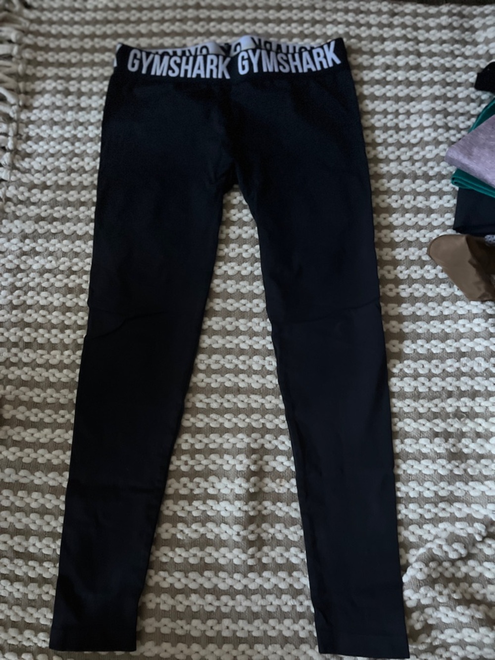 Gymshark Women’s Black High-Waist Logo Leggings